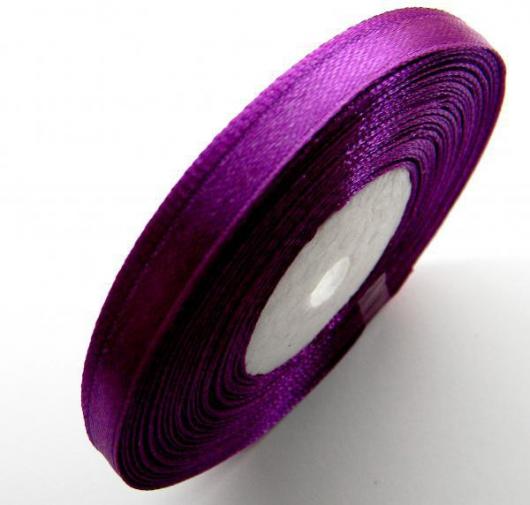 Лента атласная 1,2 см фиолетовая 084