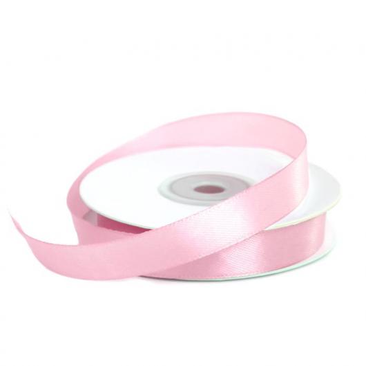 Лента атласная 1,2 см нежно-розовая 037, 23 м