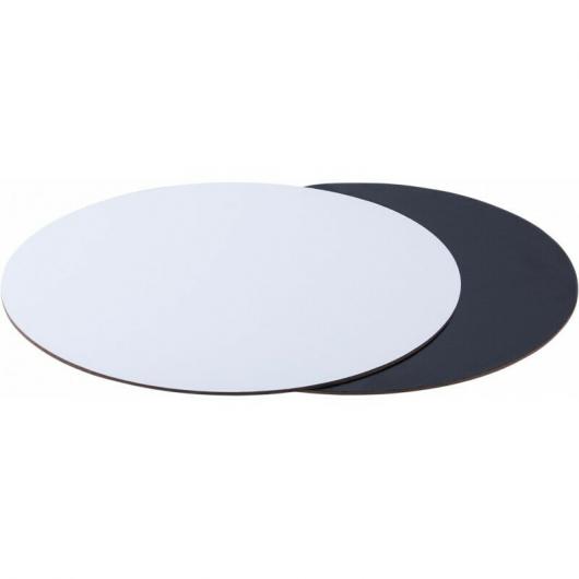 Подложка для торта 26 см плотность 1,5 мм черный/белый