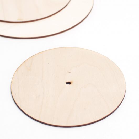 Деревянная подложка для торта 42 см с отверстием усиленная 6 мм