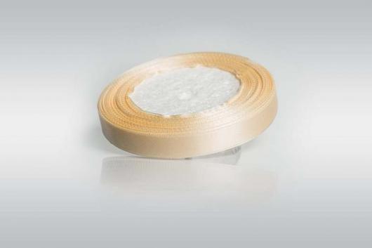 Лента атласная 1,2 см лимонный крем 006