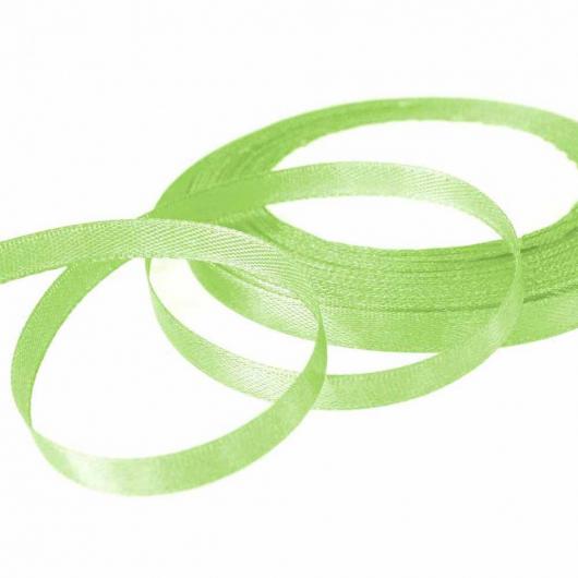 Лента атласная 0,6 см бледно-зеленая