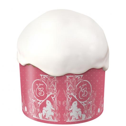 Форма бумажная для кулича ХВ ЗАЙЧАТА d110xh85мм 300г