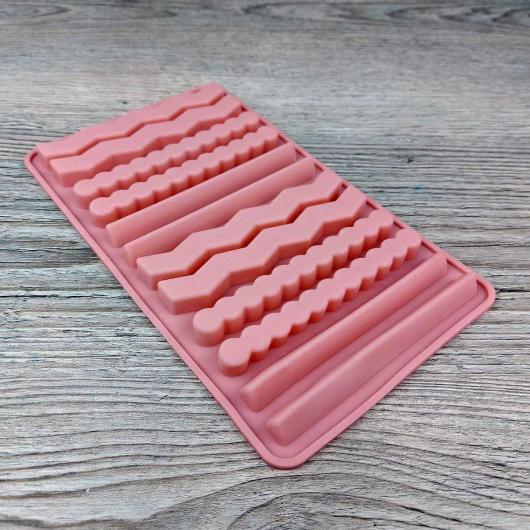 Форма для льда и шоколада Мармеладный орнамент 12 ячеек