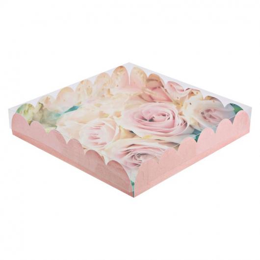 Коробка подарочная с PVC крышкой «Прекрасные грёзы», 35 × 35 × 6 см 